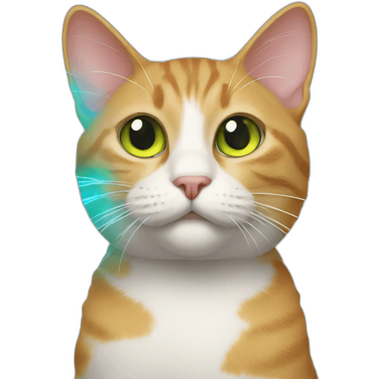 cat with lasers emoji