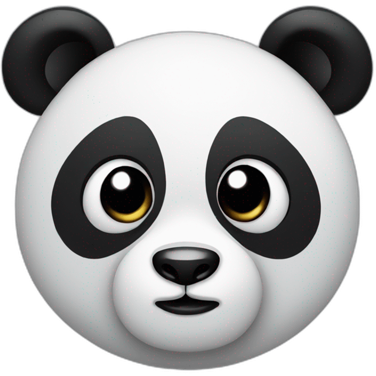 Panda side eyes emoji