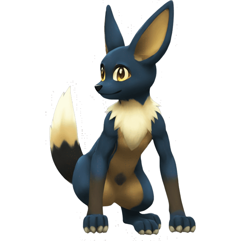 Umbreon-Lucario-Eevee full body emoji