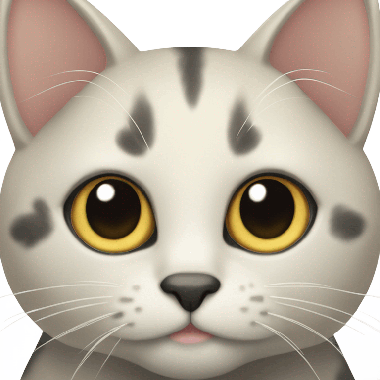 black toitose cat with blonde specks emoji