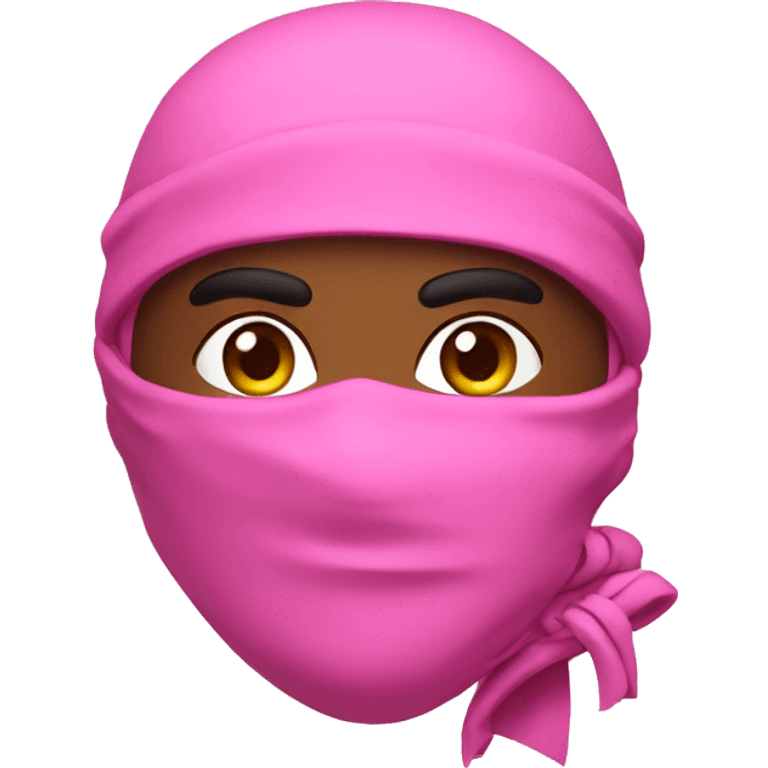 Pink ninja emoji