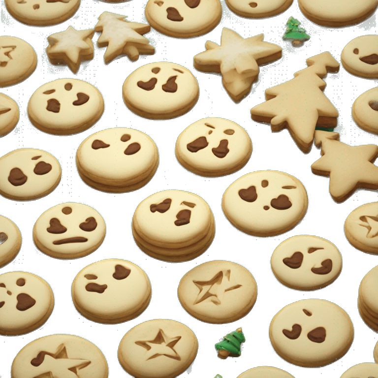 Stacked Christmas Themed Cookies emoji