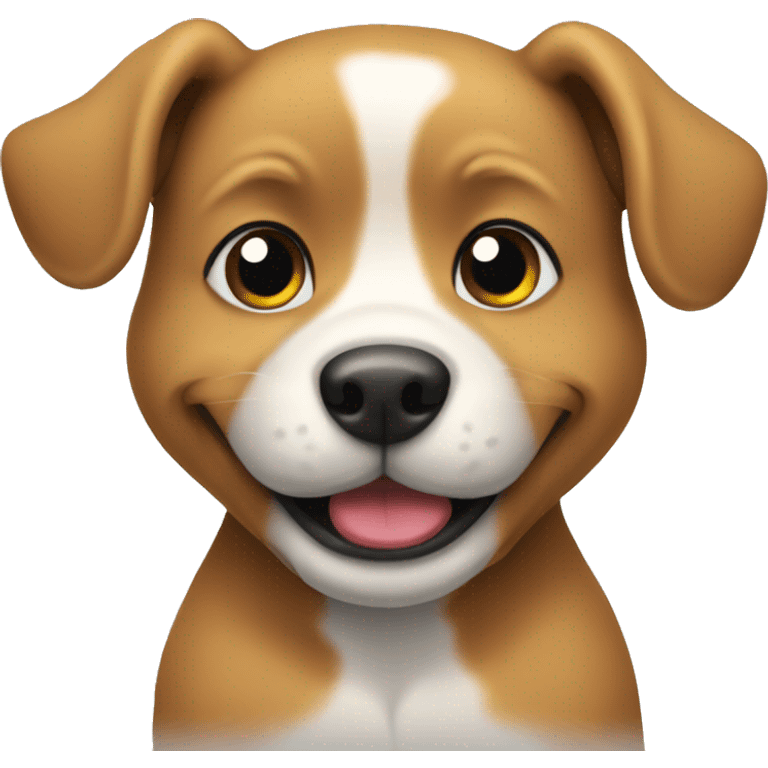 Cute huggable dog sitting emoji