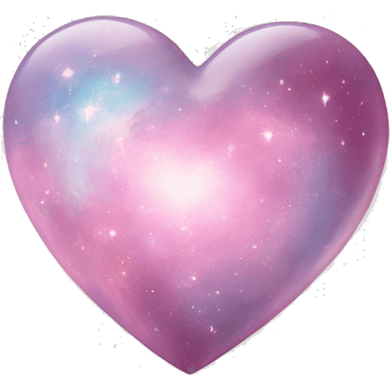 pastel pink galaxy heart emoji