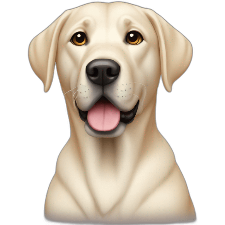 Dog Labrador black emoji