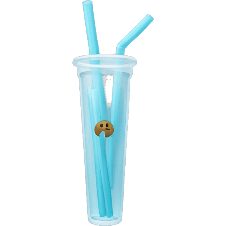 Glass straw  emoji