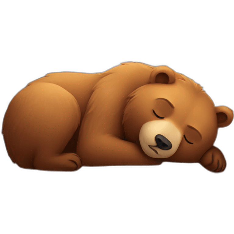 Bear sleeping emoji