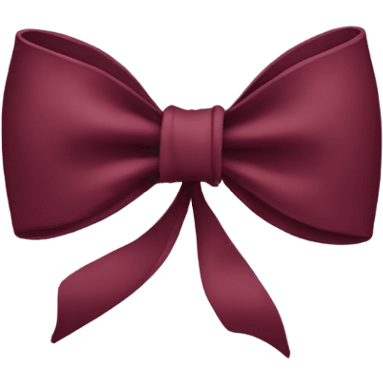 Burgundy bow emoji