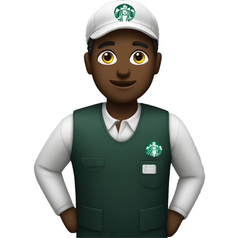 Black Starbucks worker emoji