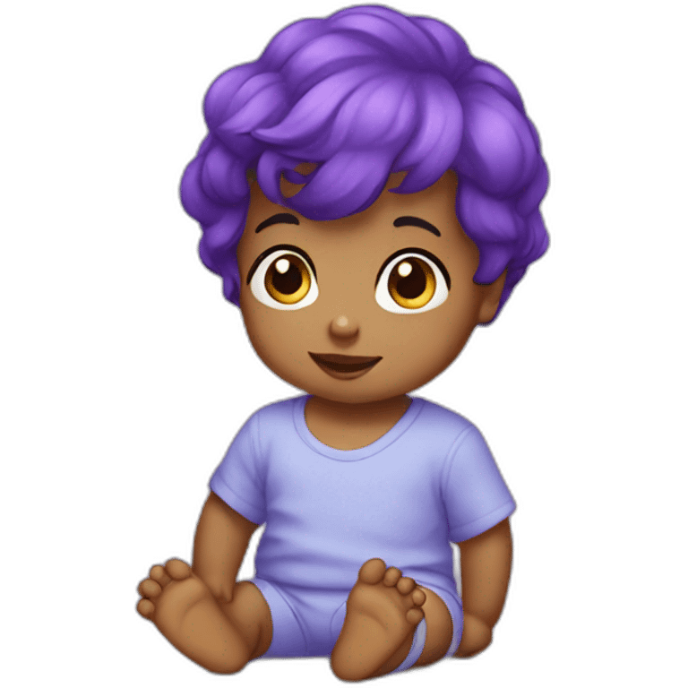 baby purple emoji