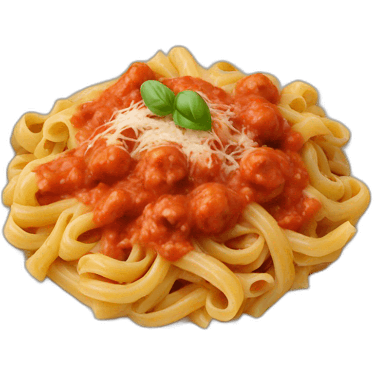 pasta dish with red sauce emoji