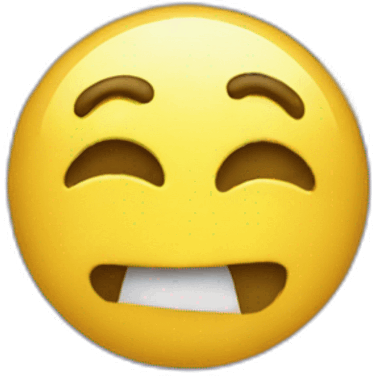 Fake happy emoji