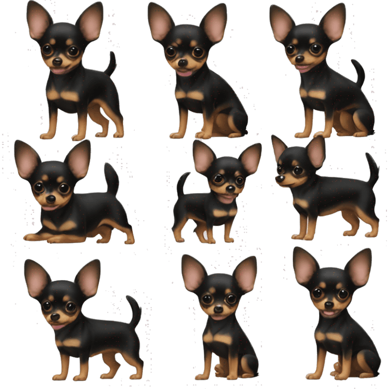 Miniature pinscher chihuahua Pomeranian mix  emoji