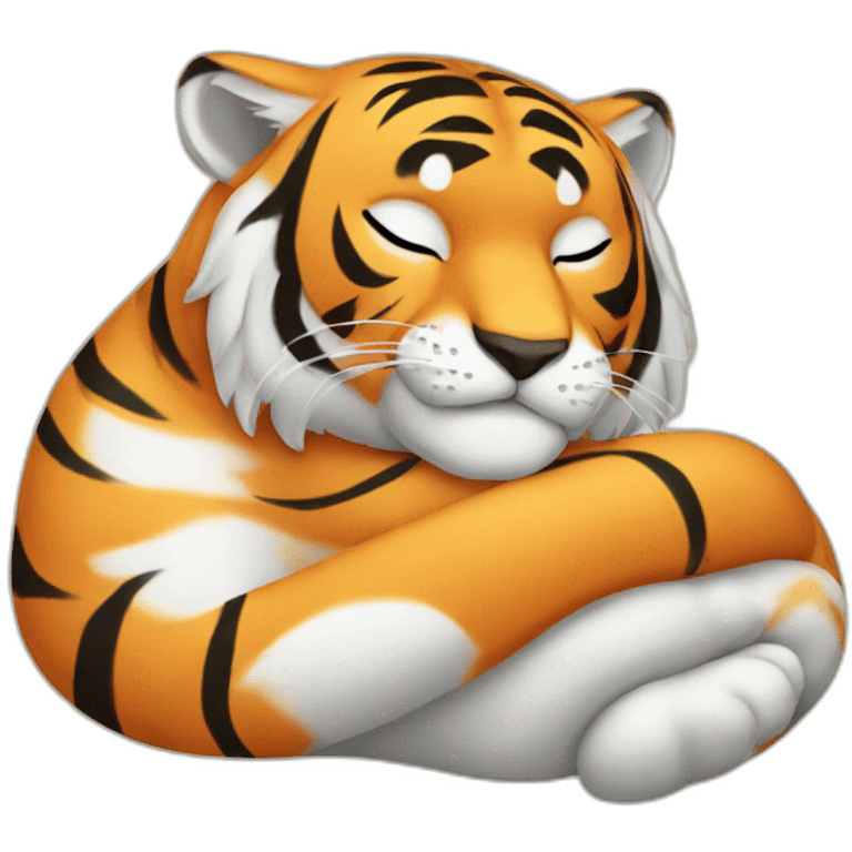 Tiger-sleeping emoji