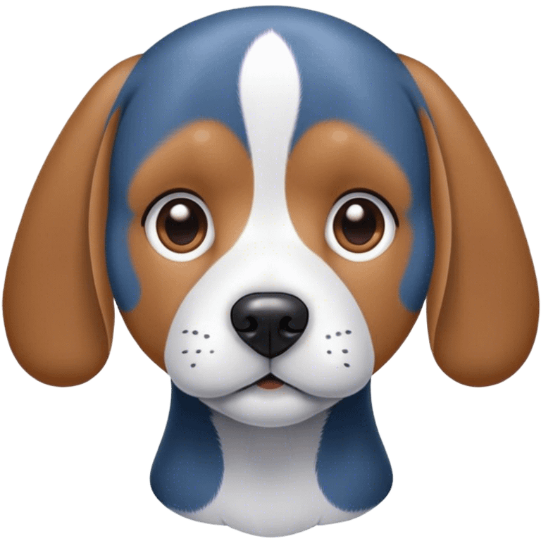 Blue beagle emoji