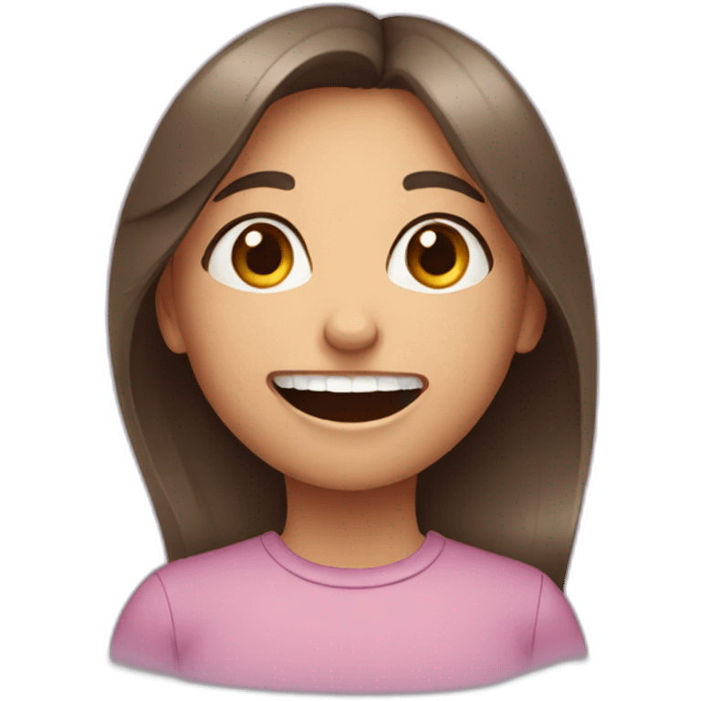 Girl with a gap in her teeth emoji