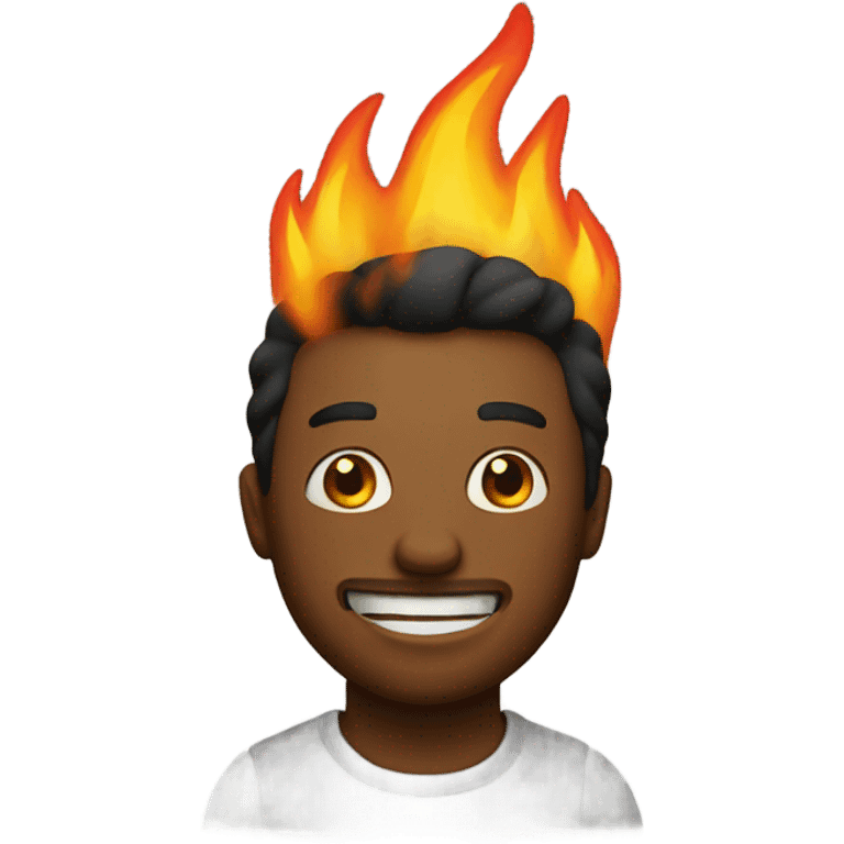 Man on fire emoji