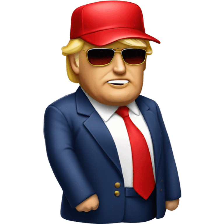 Donald Trump with a ”MAGA” Red hat emoji