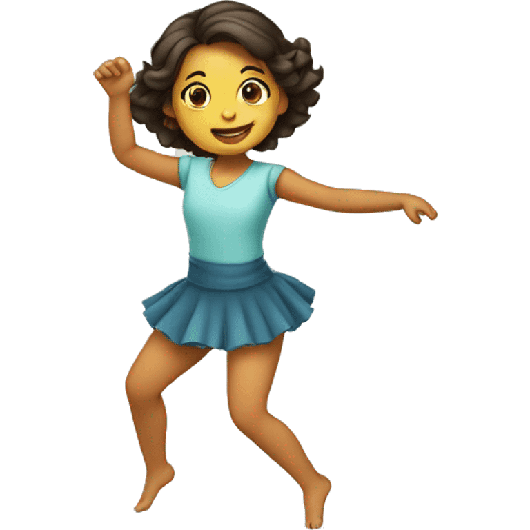 Niña bailando  emoji