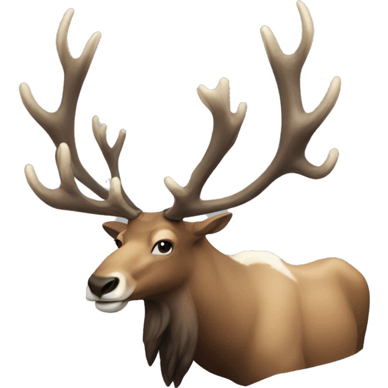 Caribou, large antlers emoji