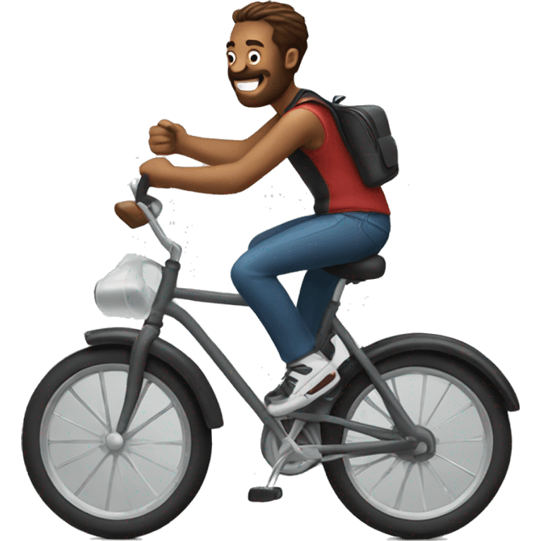 Guy on bike  emoji