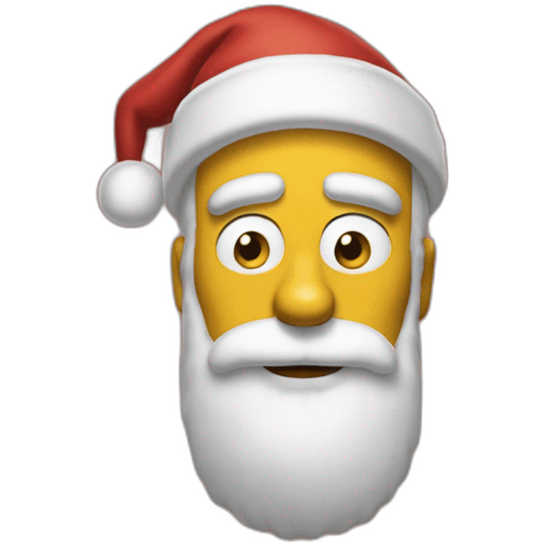 Santa clause Simpsons emoji