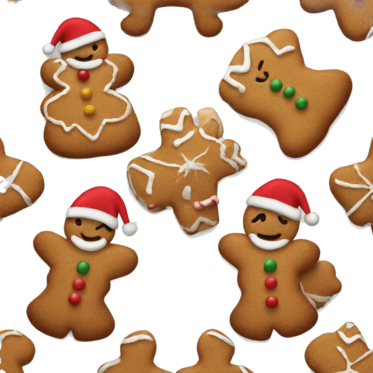 ginger bread christmas emoji