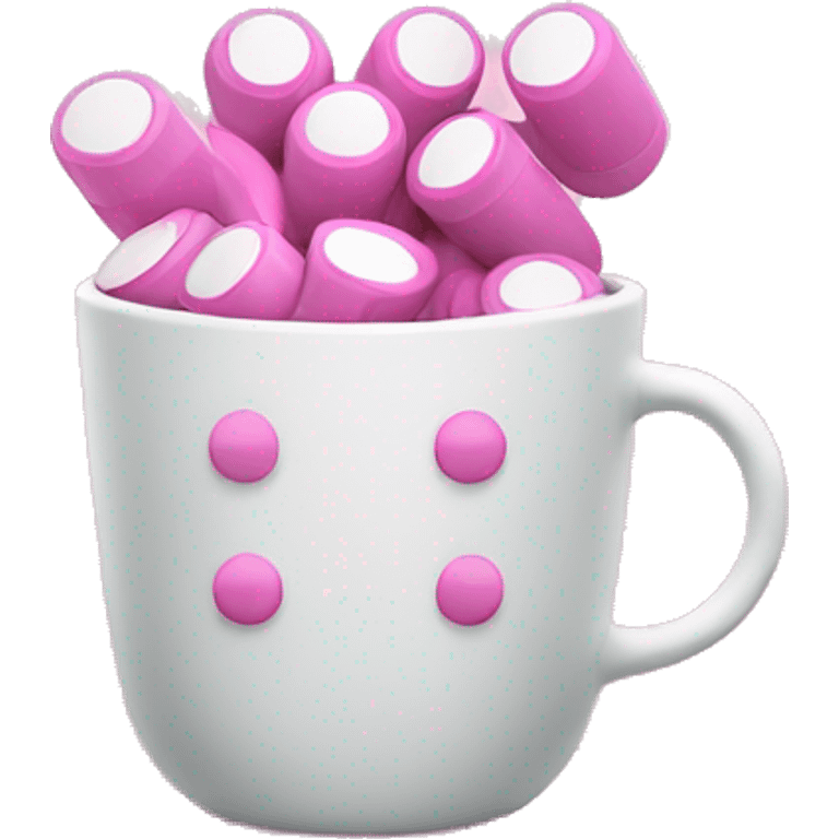 Pink pills in a cup emoji