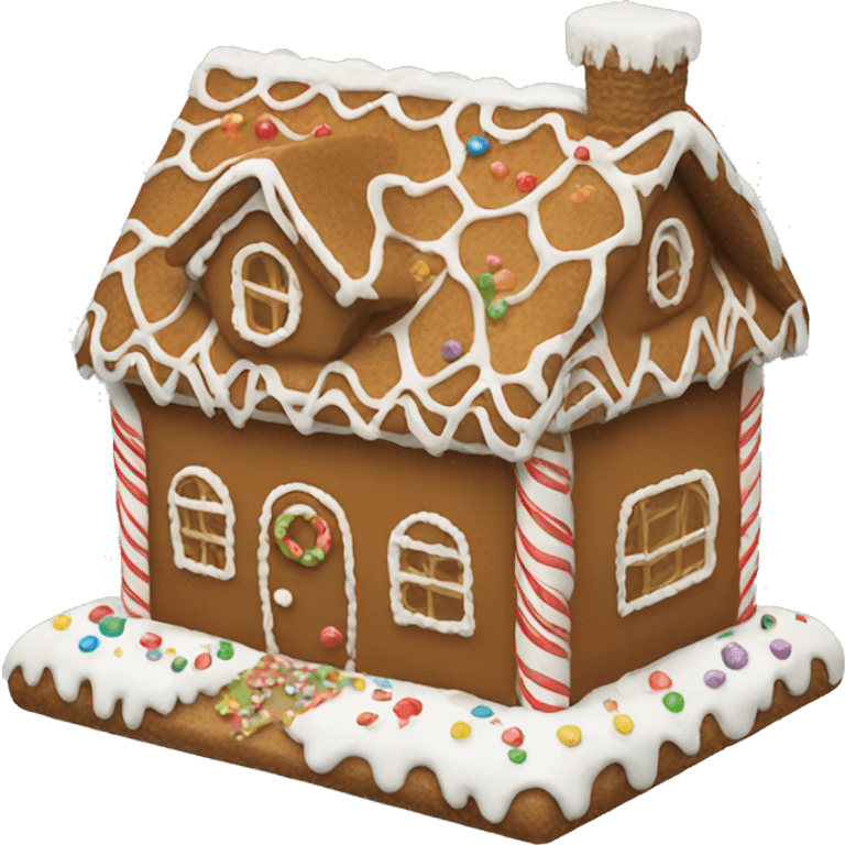 Gingerbread house emoji