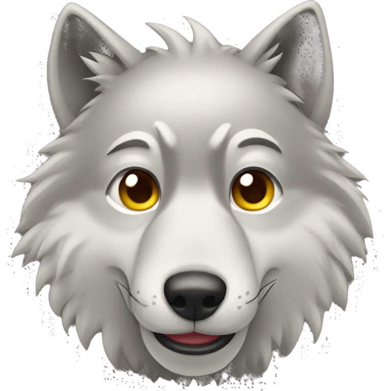 winking wolf emoji