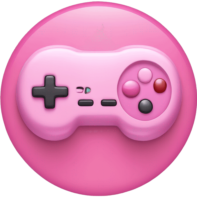 Pink gaming device emoji