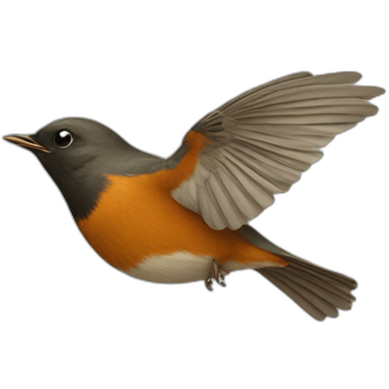 flying robin from front emoji