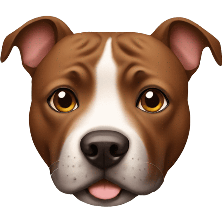 brown staffy dog emoji