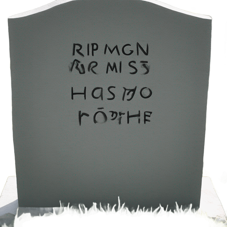 Gravestone with the text “rips.lol” emoji