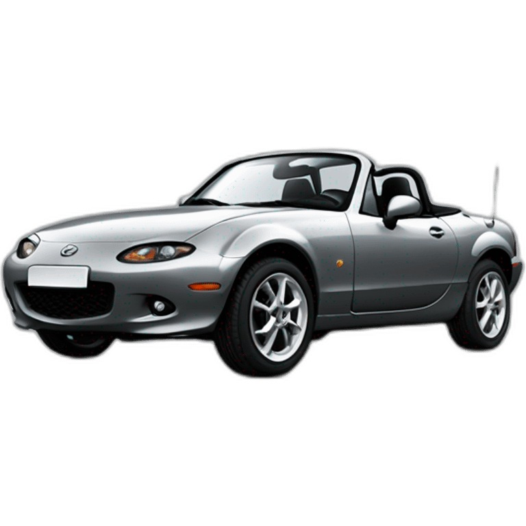 Mazda mx5 grise na ancienne génération emoji