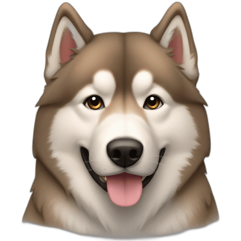 Light Brown malamute emoji