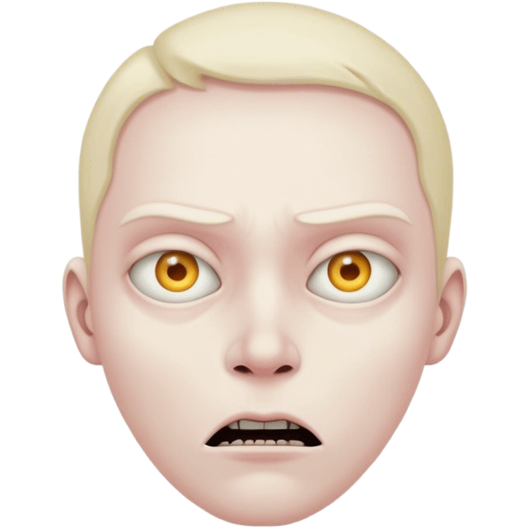 Scary person staring emoji