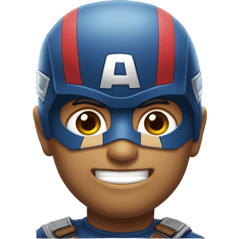 Criar emoji do capitao america fazendo coraçao com as maos emoji