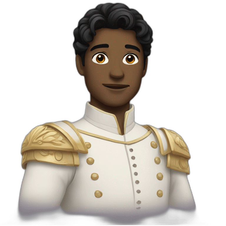 white prince with black hair emoji