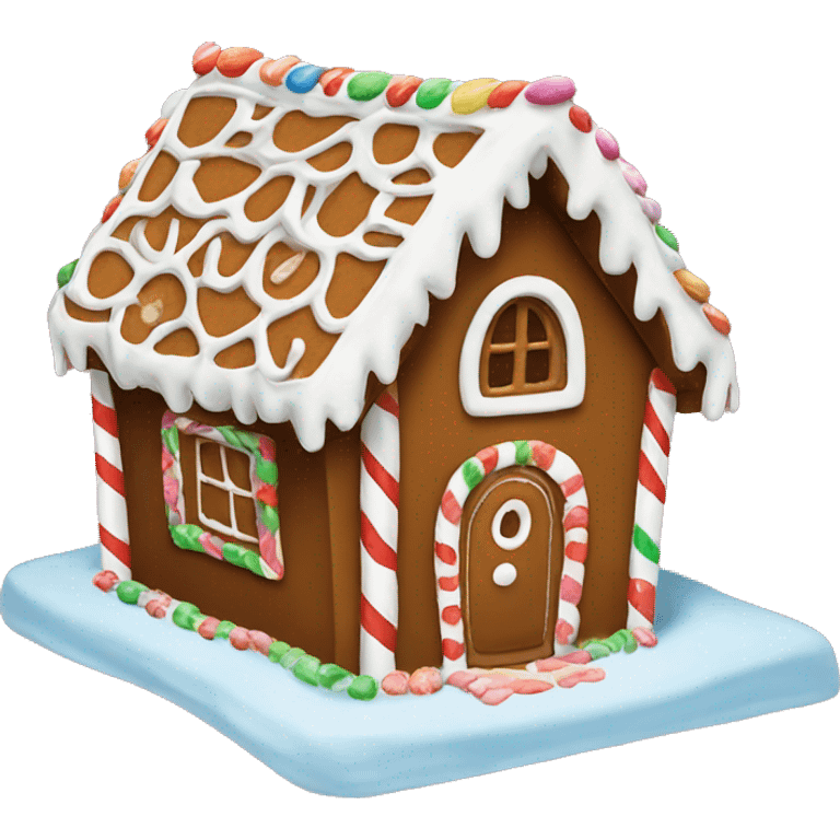 Gingerbread house emoji