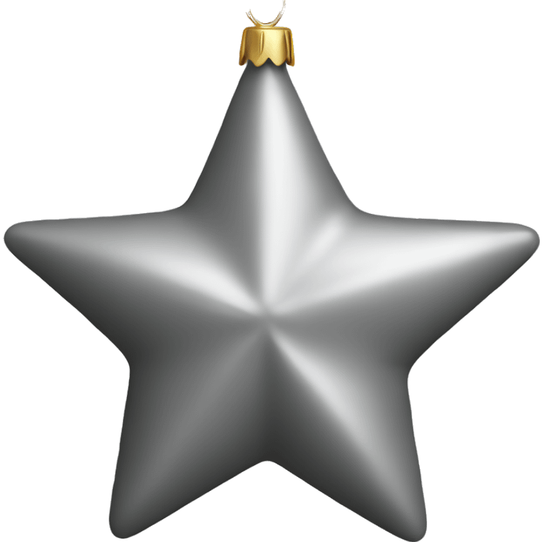 christmas decoration star grey emoji