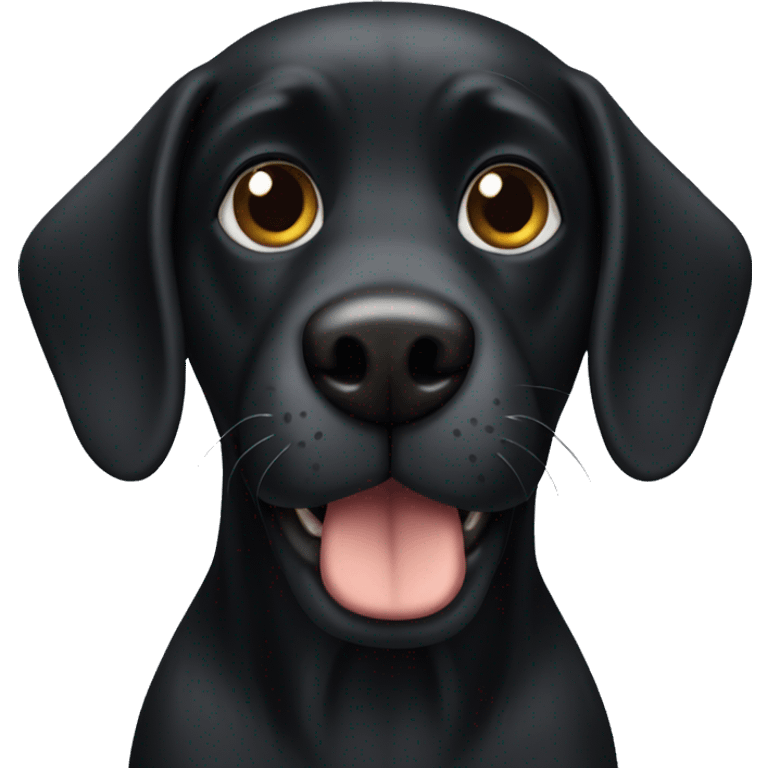 Black dog emoji