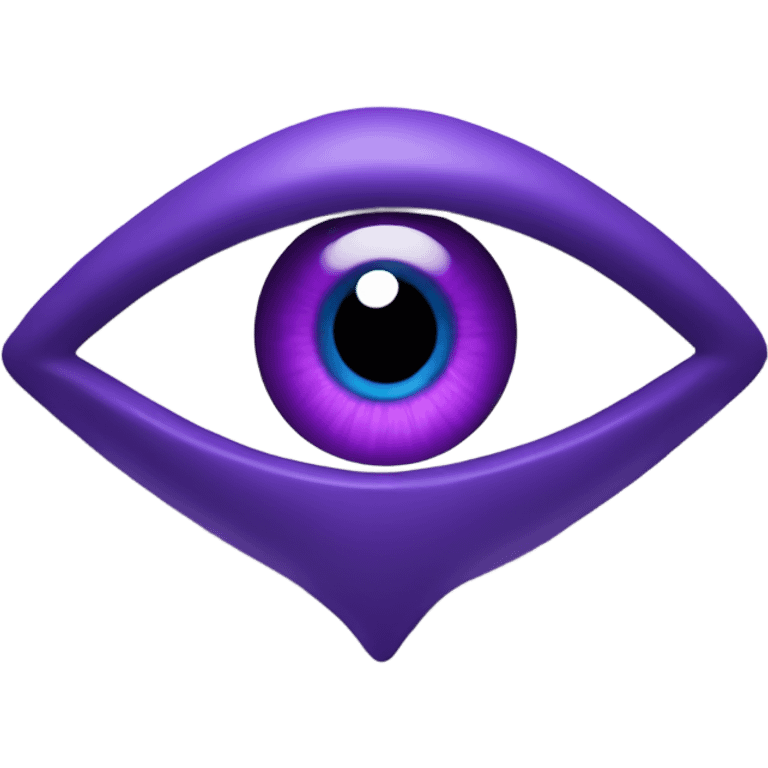 evil eye that's purple emoji