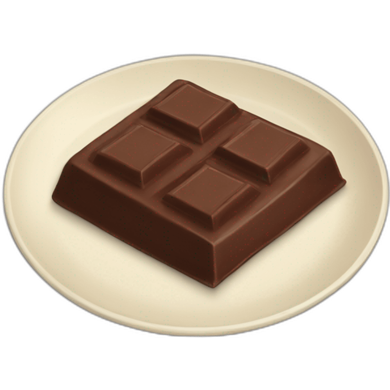 chocolate plate emoji