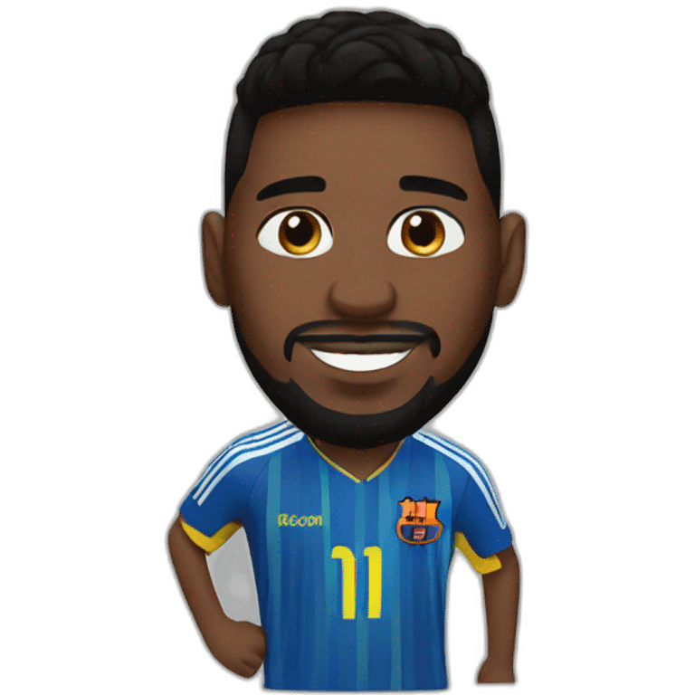 Messi black emoji