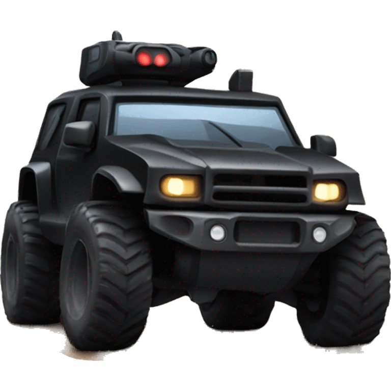 Dark trooper sleek off-road car  emoji