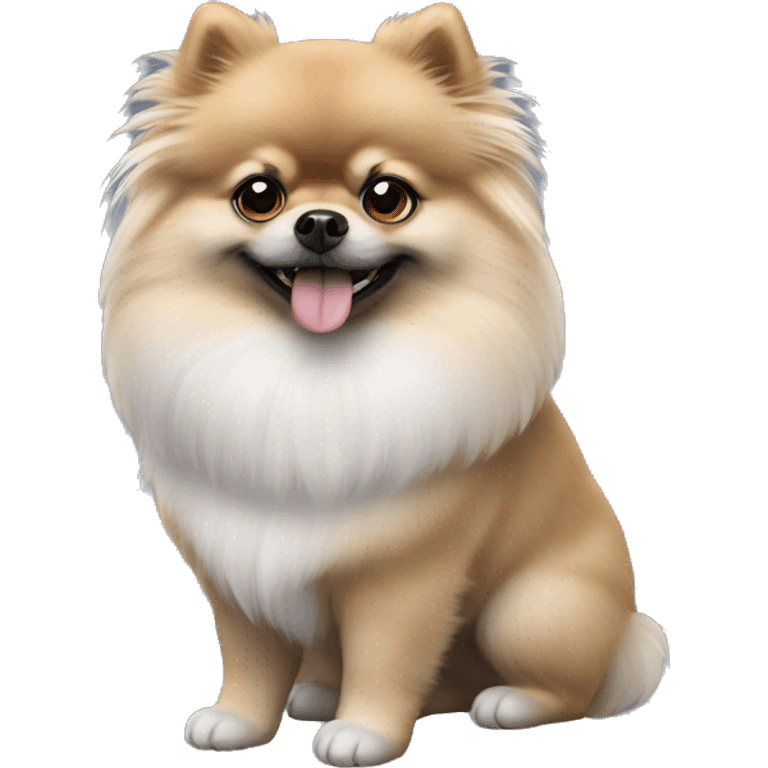 grey-dwarf-Pomeranian emoji