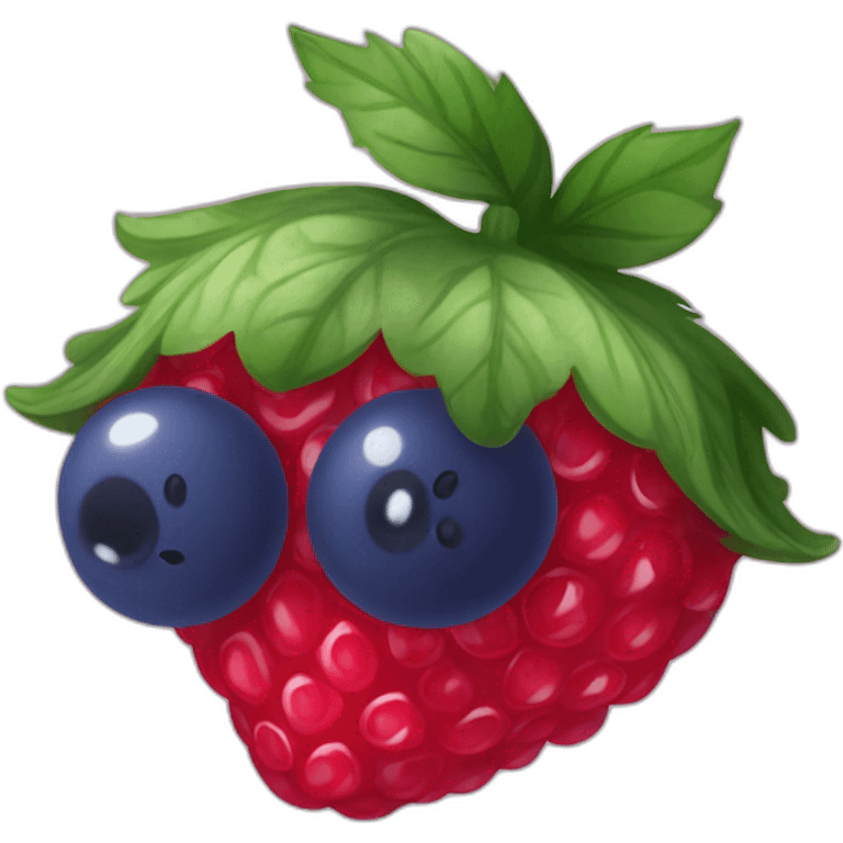 Fraise framboise myrtille emoji