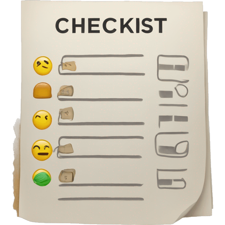 checklist emoji