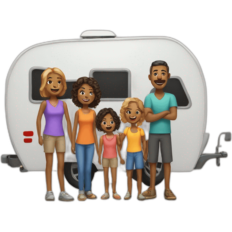 camper family emoji